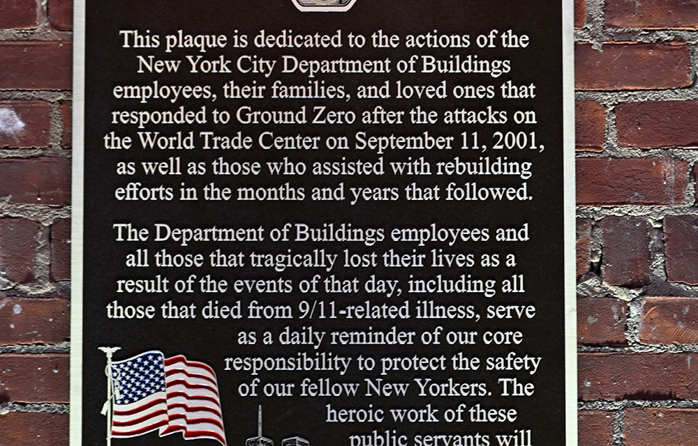 NYC Dept. of Buildings unveils new agency memorial for 25th anniversary of 9/11 attacks